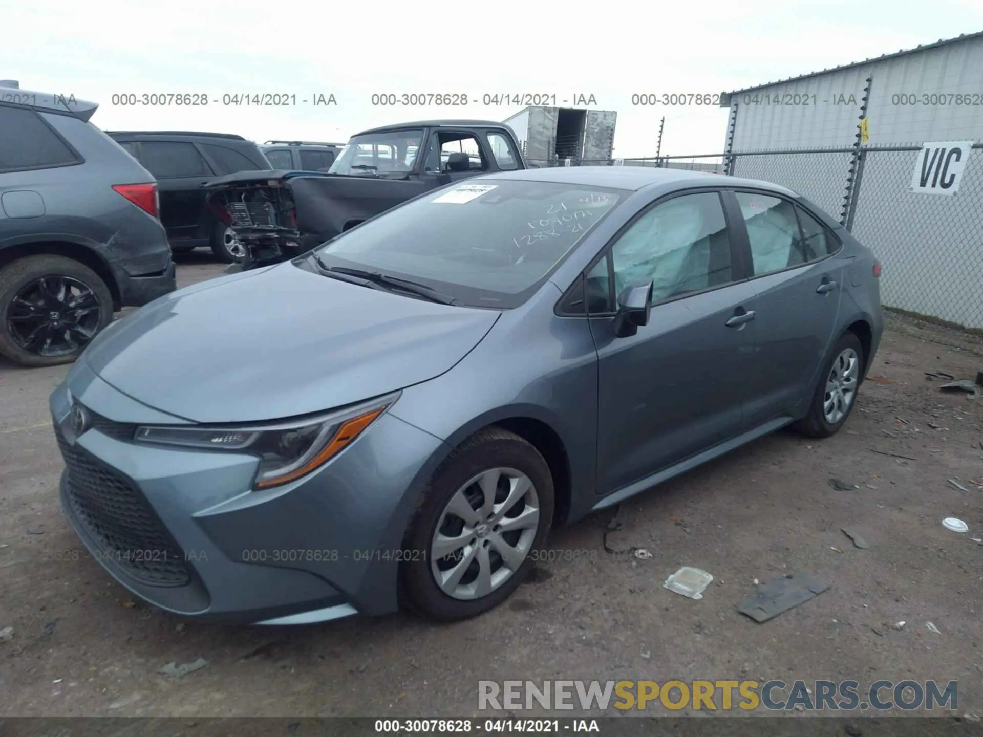 2 Photograph of a damaged car 5YFEPMAE9MP176365 TOYOTA COROLLA 2021