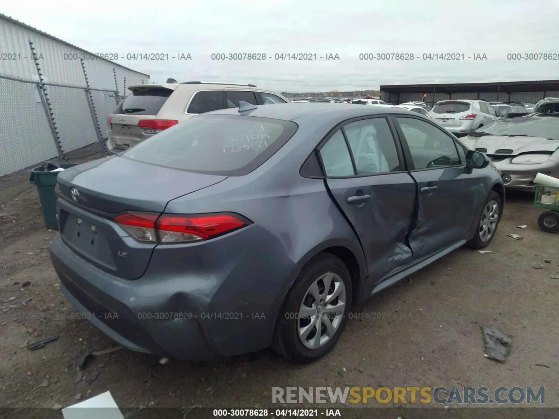4 Photograph of a damaged car 5YFEPMAE9MP176365 TOYOTA COROLLA 2021