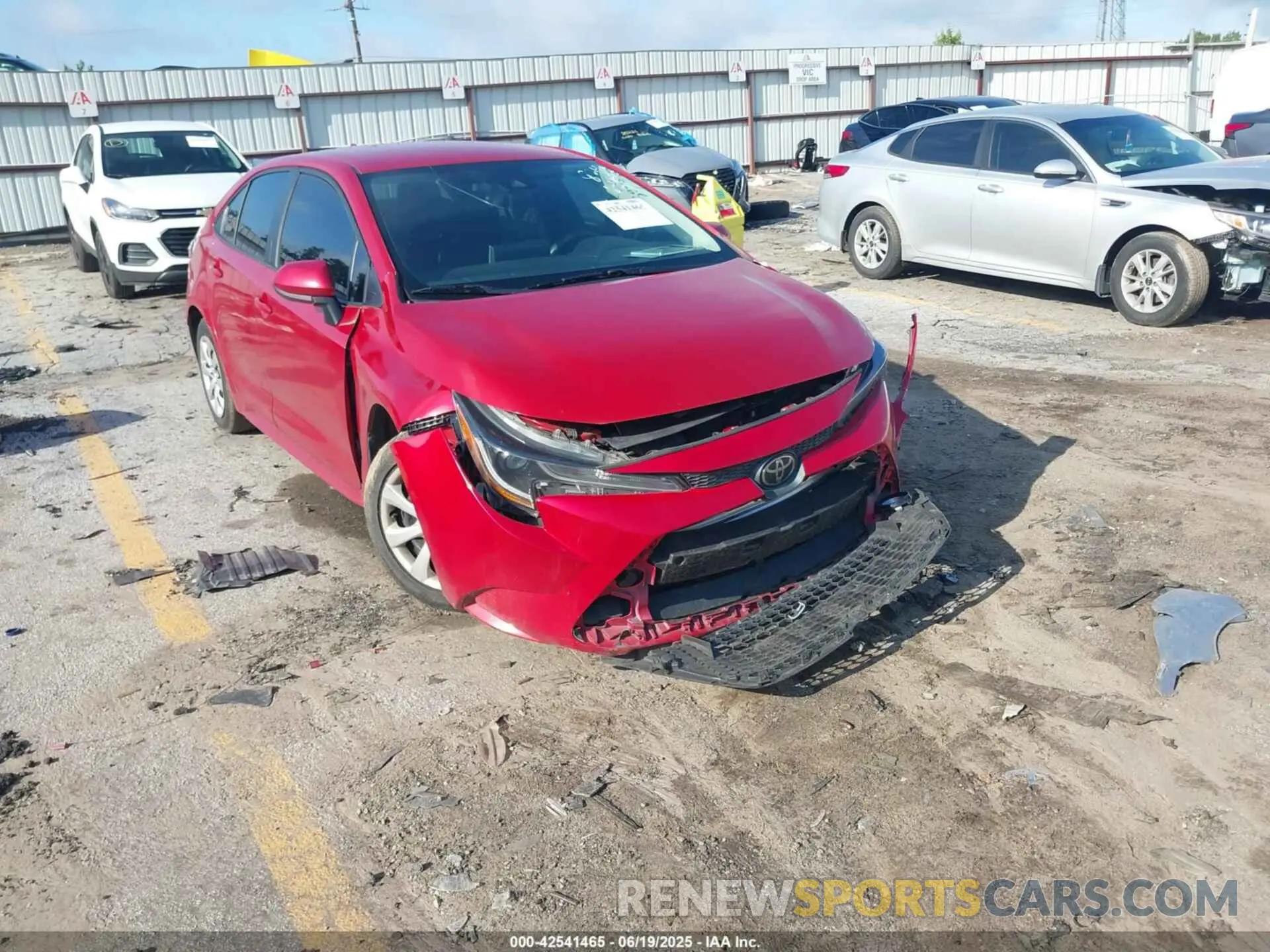 1 Photograph of a damaged car 5YFEPMAE9MP188242 TOYOTA COROLLA 2021
