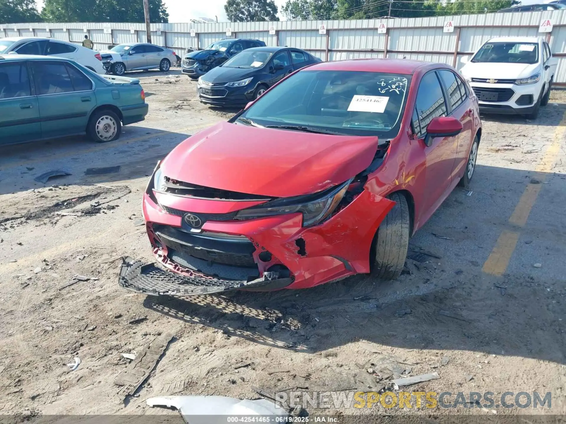 2 Photograph of a damaged car 5YFEPMAE9MP188242 TOYOTA COROLLA 2021