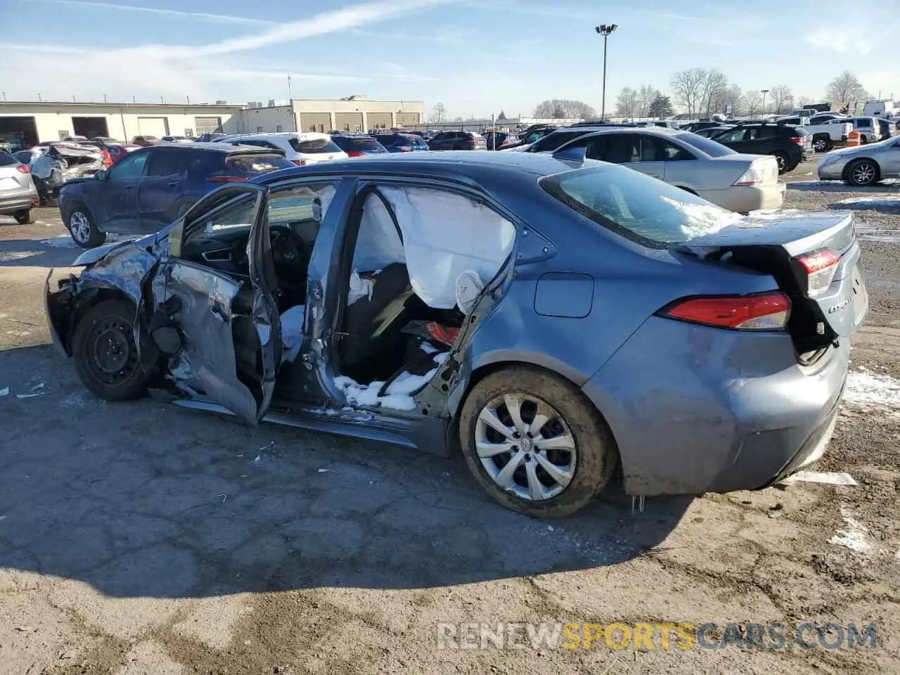 2 Photograph of a damaged car 5YFEPMAE9MP189908 TOYOTA COROLLA 2021