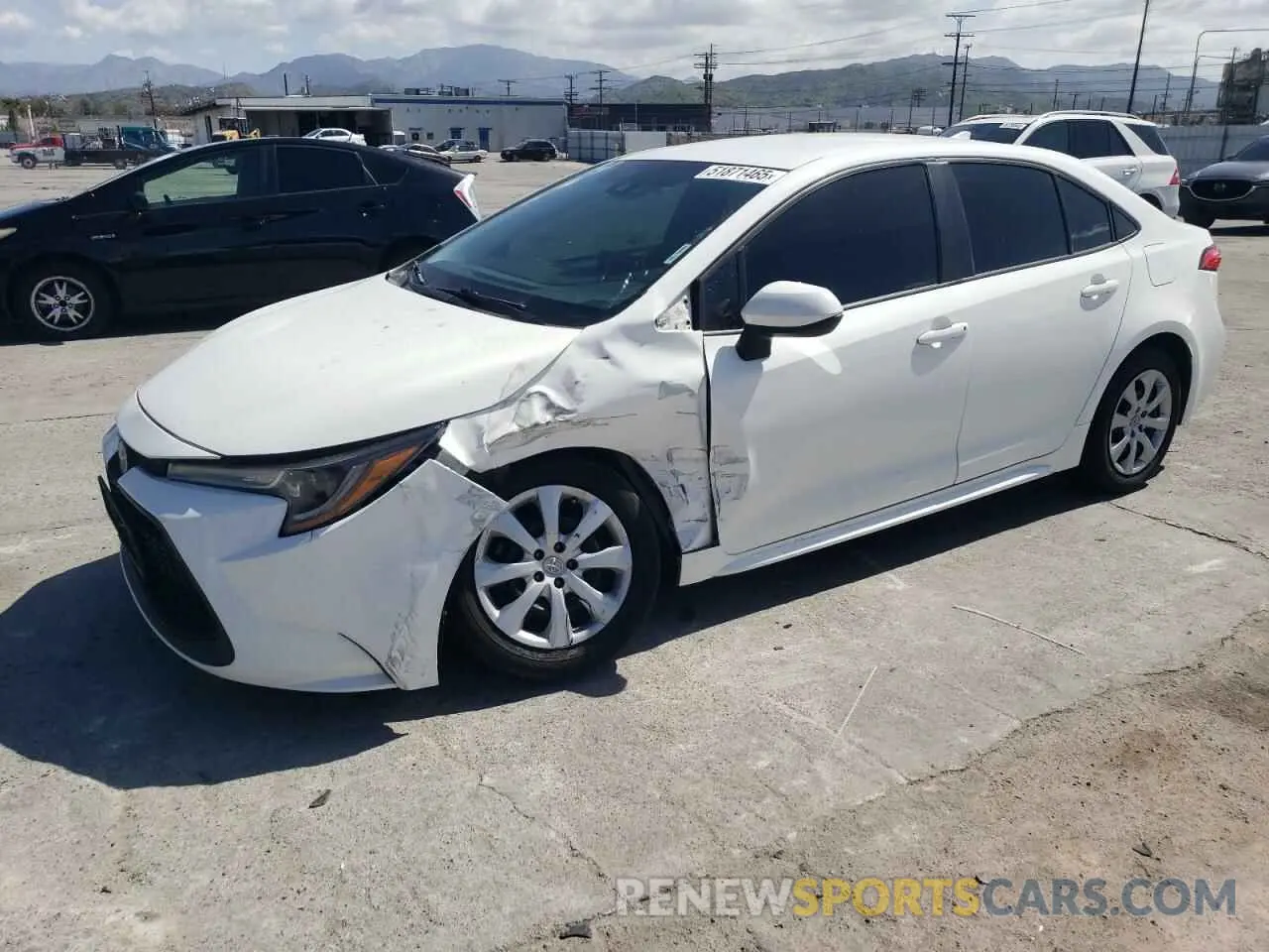 1 Фотография поврежденного автомобиля 5YFEPMAE9MP234605 TOYOTA COROLLA 2021