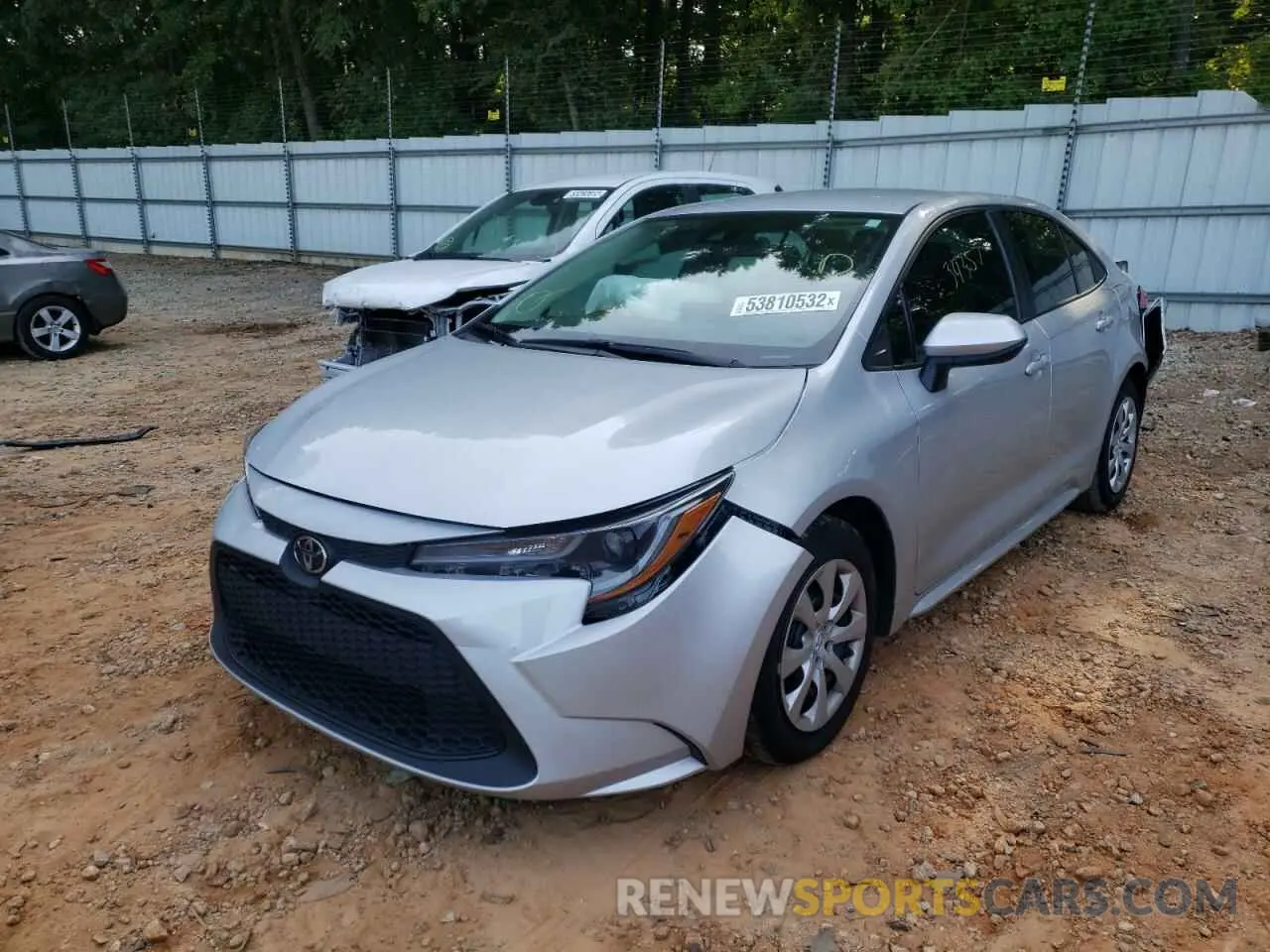 2 Photograph of a damaged car 5YFEPMAEXMP152169 TOYOTA COROLLA 2021