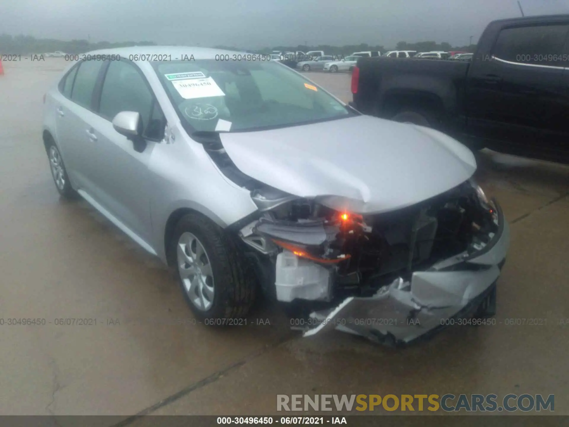 1 Photograph of a damaged car 5YFEPMAEXMP186127 TOYOTA COROLLA 2021