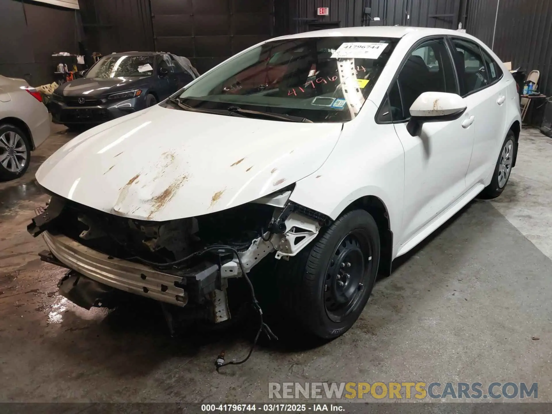 2 Photograph of a damaged car 5YFEPMAEXMP195717 TOYOTA COROLLA 2021