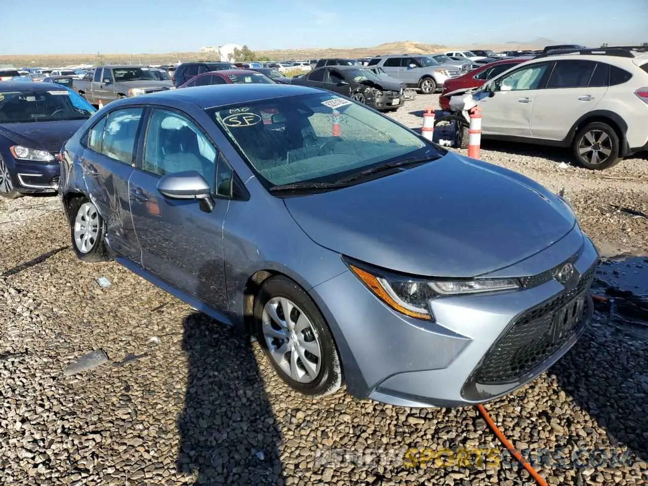 1 Photograph of a damaged car 5YFEPMAEXMP217604 TOYOTA COROLLA 2021