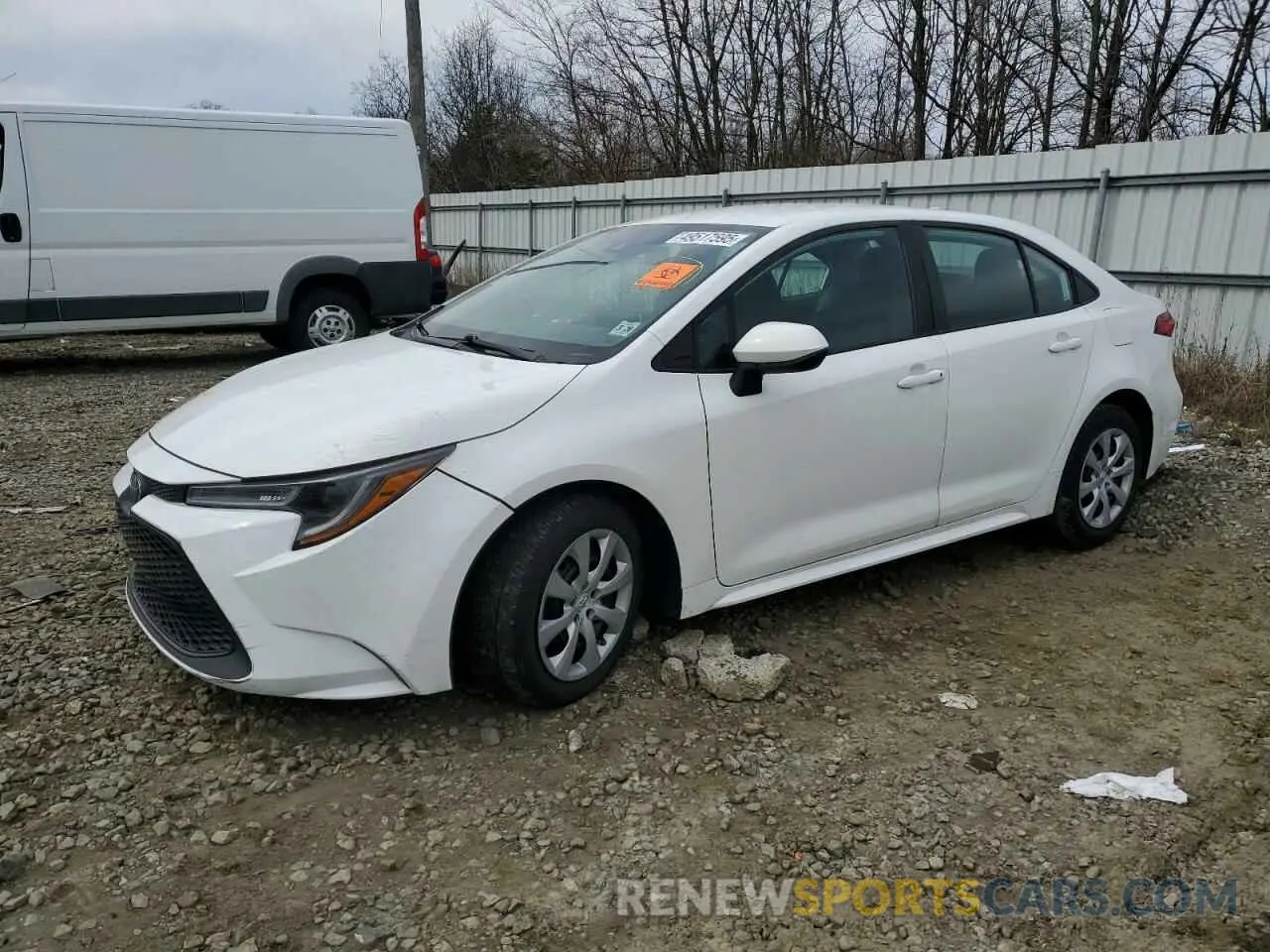 1 Photograph of a damaged car 5YFEPMAEXMP220387 TOYOTA COROLLA 2021