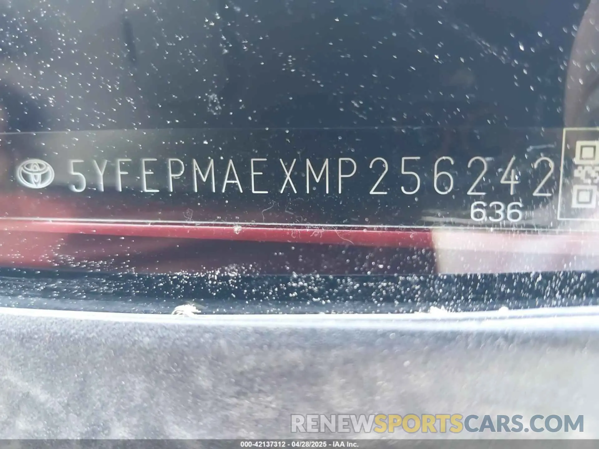 9 Фотография поврежденного автомобиля 5YFEPMAEXMP256242 TOYOTA COROLLA 2021