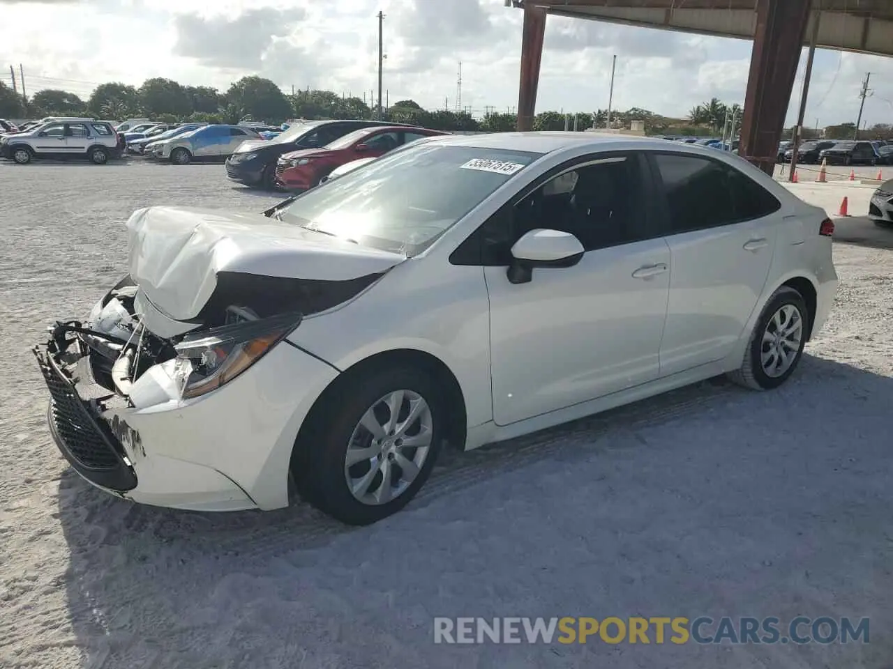 1 Photograph of a damaged car 5YFEPMAEXMP257116 TOYOTA COROLLA 2021