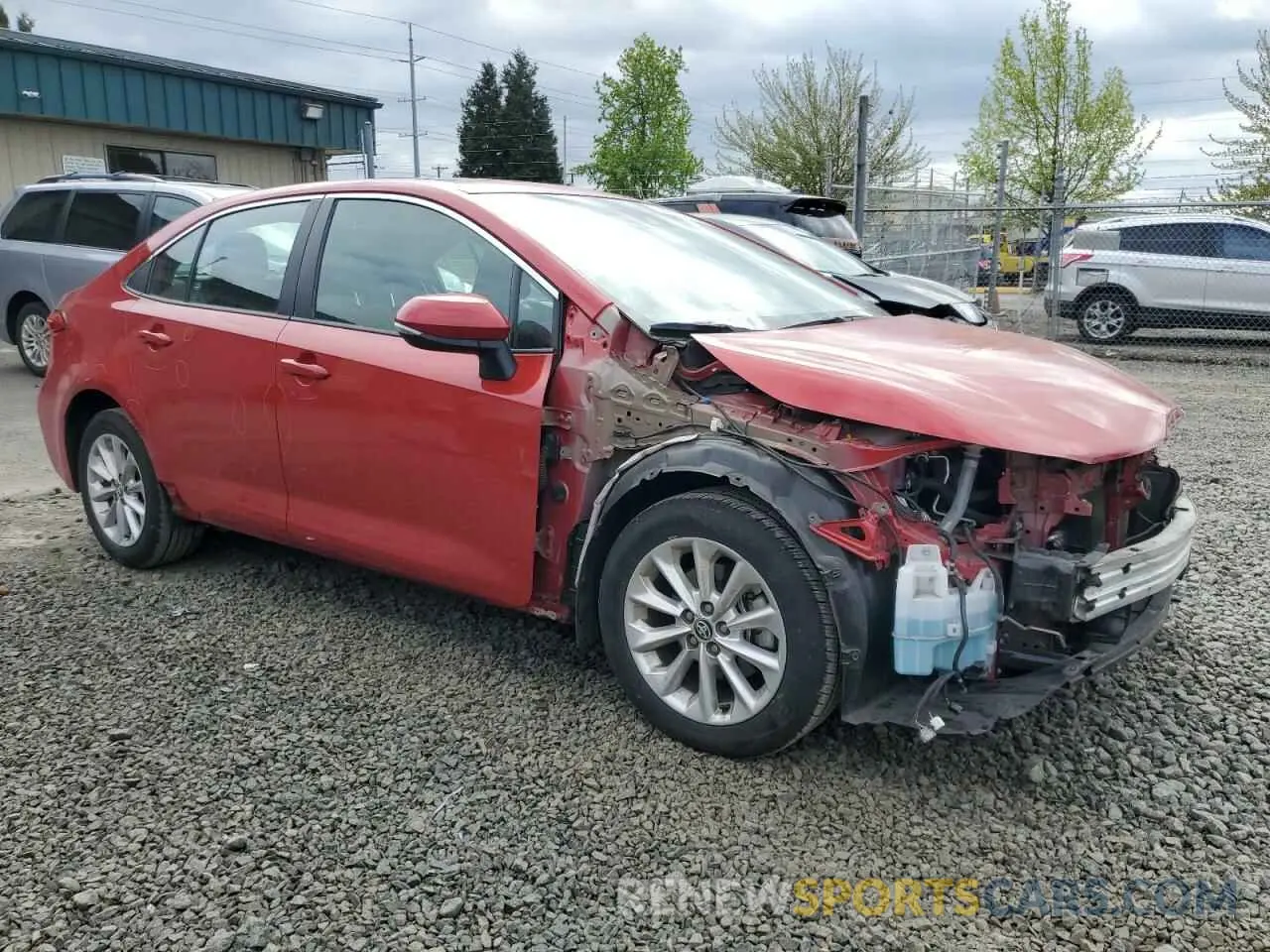4 Фотография поврежденного автомобиля 5YFFPMAE0MP267593 TOYOTA COROLLA 2021