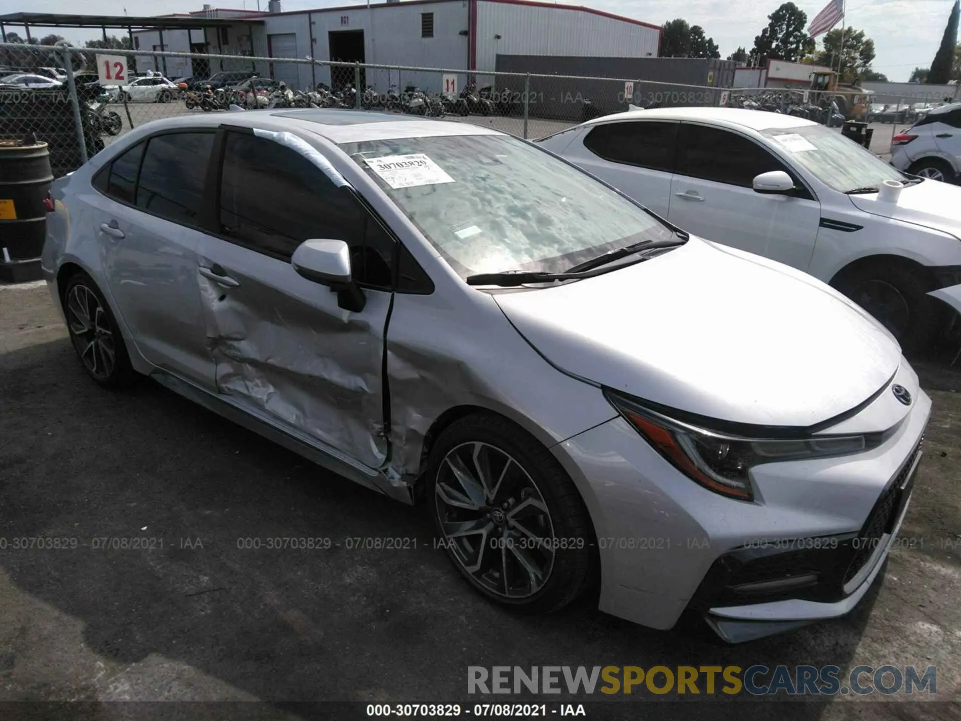 1 Photograph of a damaged car 5YFM4MCE2MP059311 TOYOTA COROLLA 2021