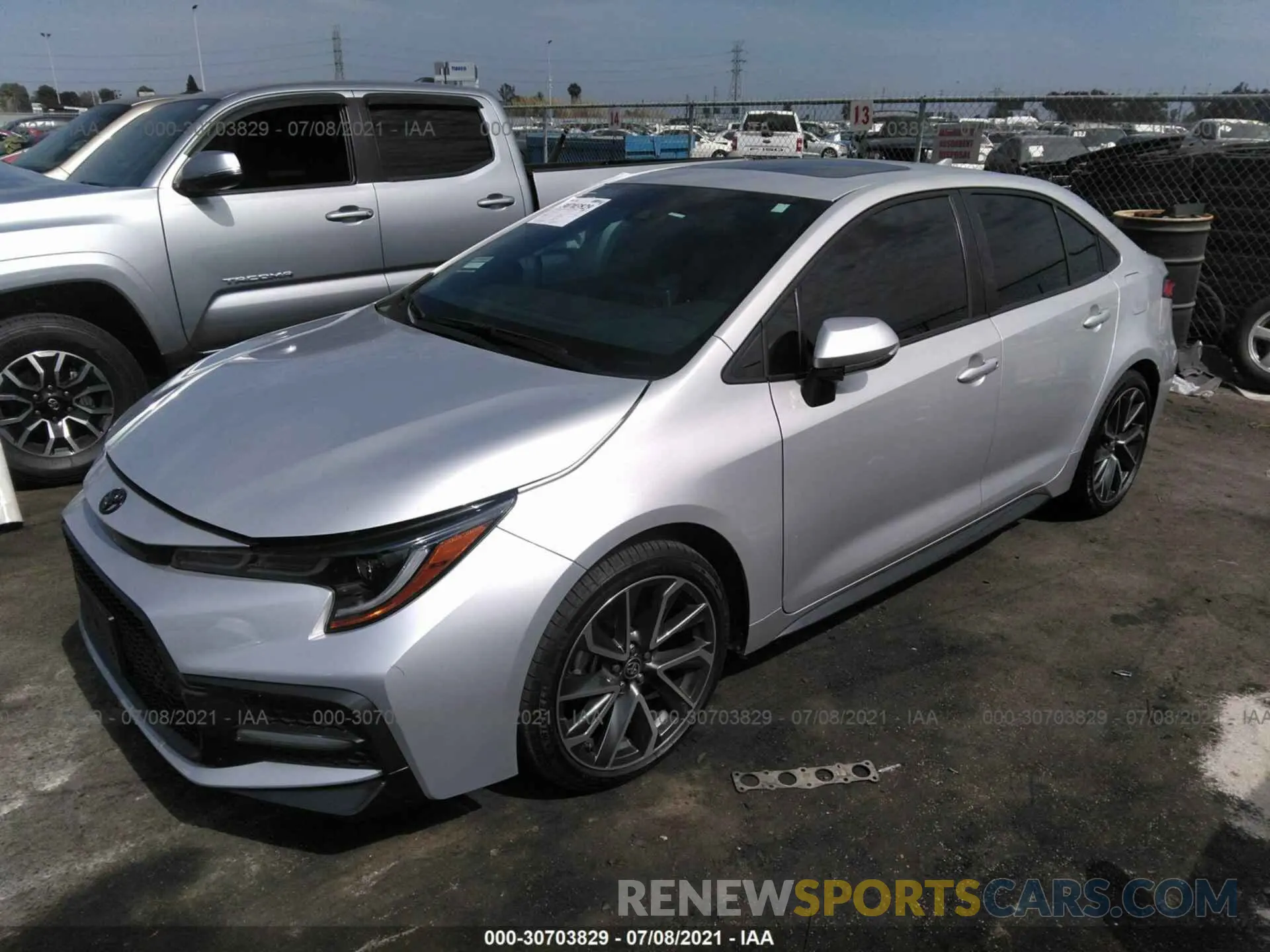 2 Photograph of a damaged car 5YFM4MCE2MP059311 TOYOTA COROLLA 2021