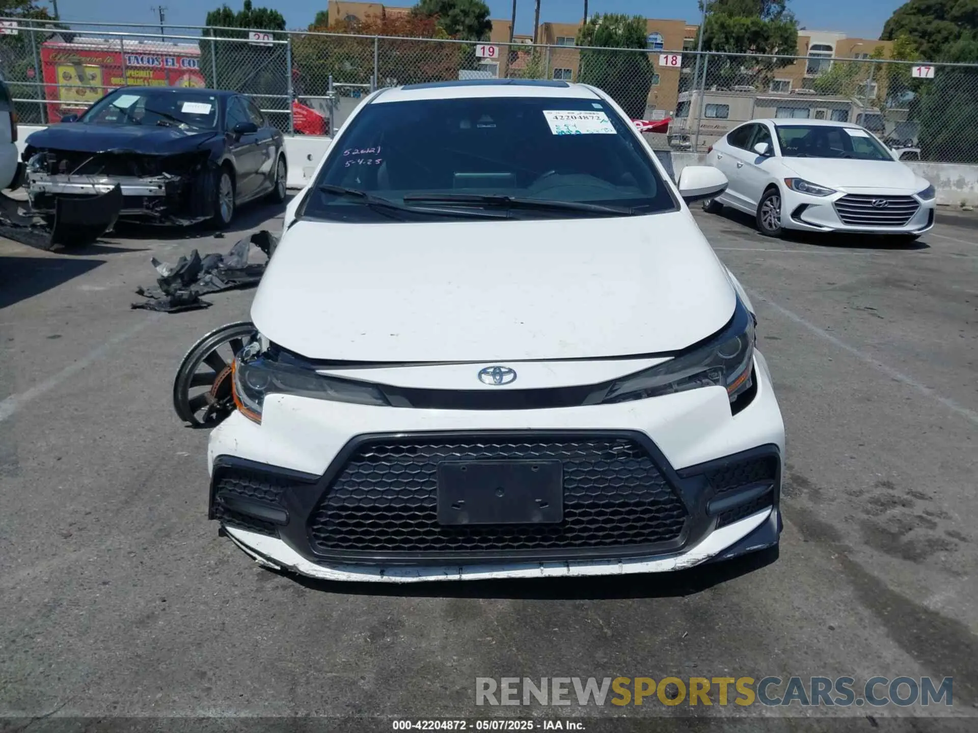 11 Фотография поврежденного автомобиля 5YFM4MCEXMP085980 TOYOTA COROLLA 2021