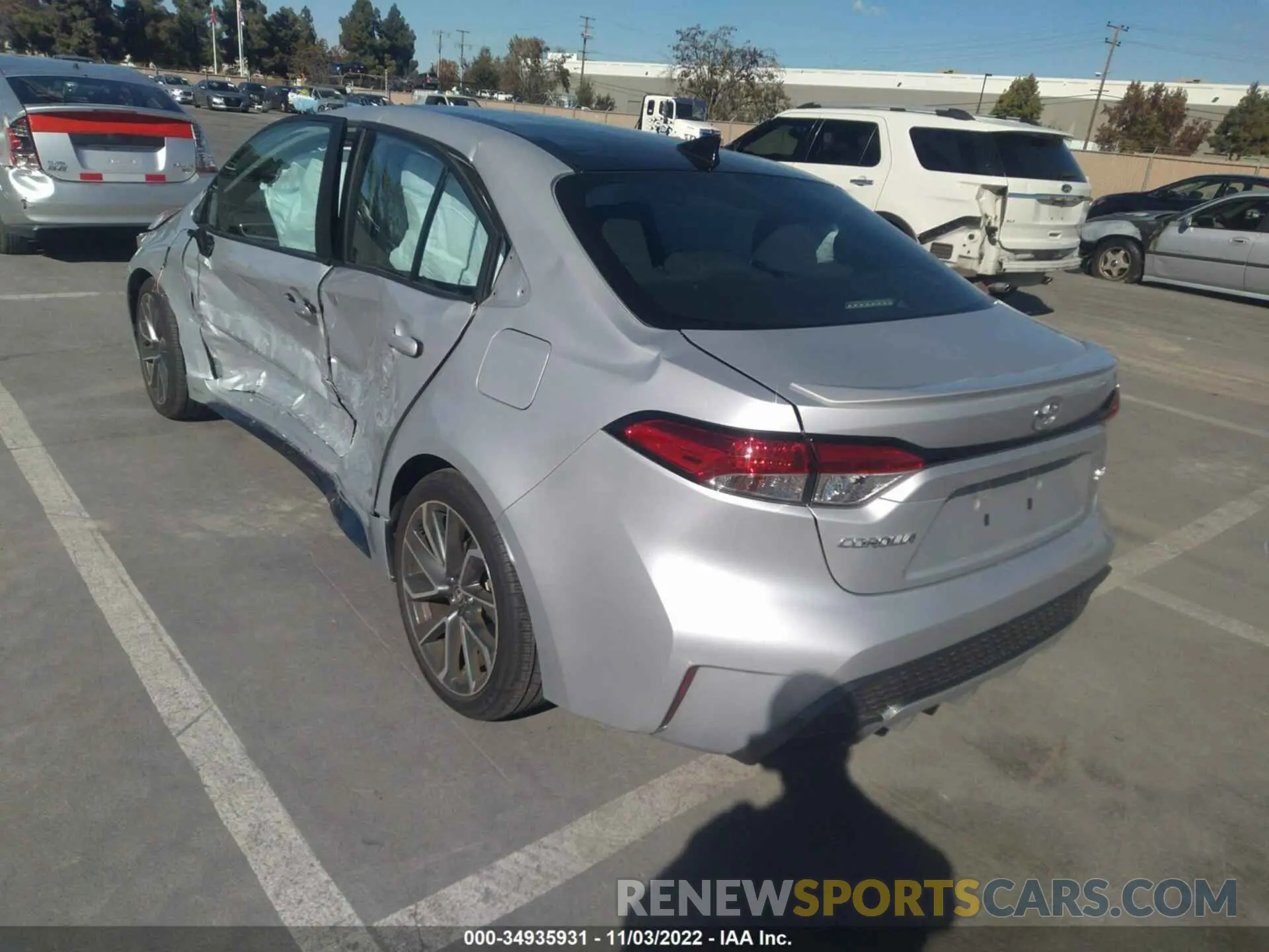 3 Фотография поврежденного автомобиля 5YFP4MCE8MP074957 TOYOTA COROLLA 2021