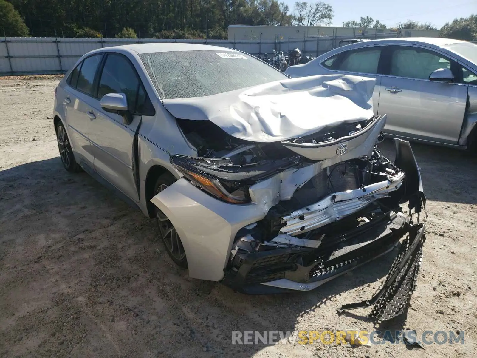1 Photograph of a damaged car 5YFS4MCE1MP064085 TOYOTA COROLLA 2021