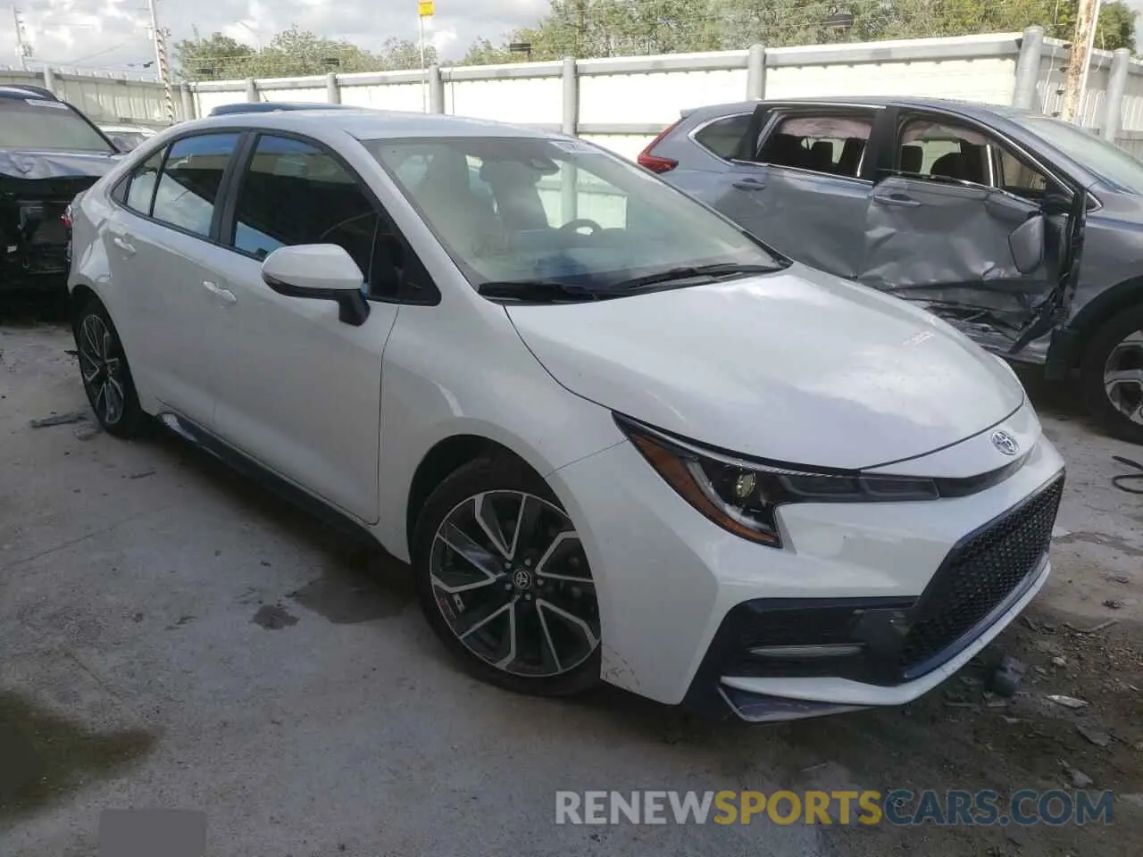 1 Photograph of a damaged car 5YFS4MCE3MP073287 TOYOTA COROLLA 2021