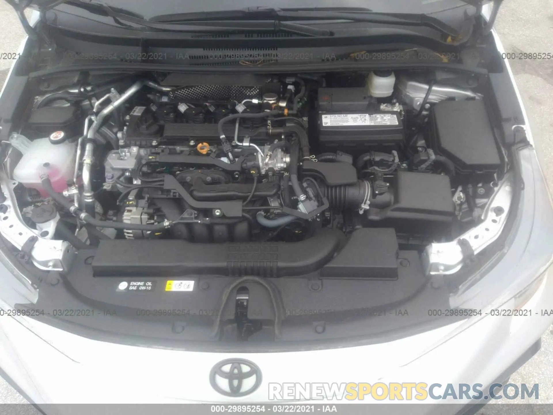 10 Photograph of a damaged car 5YFS4MCE4MP057776 TOYOTA COROLLA 2021