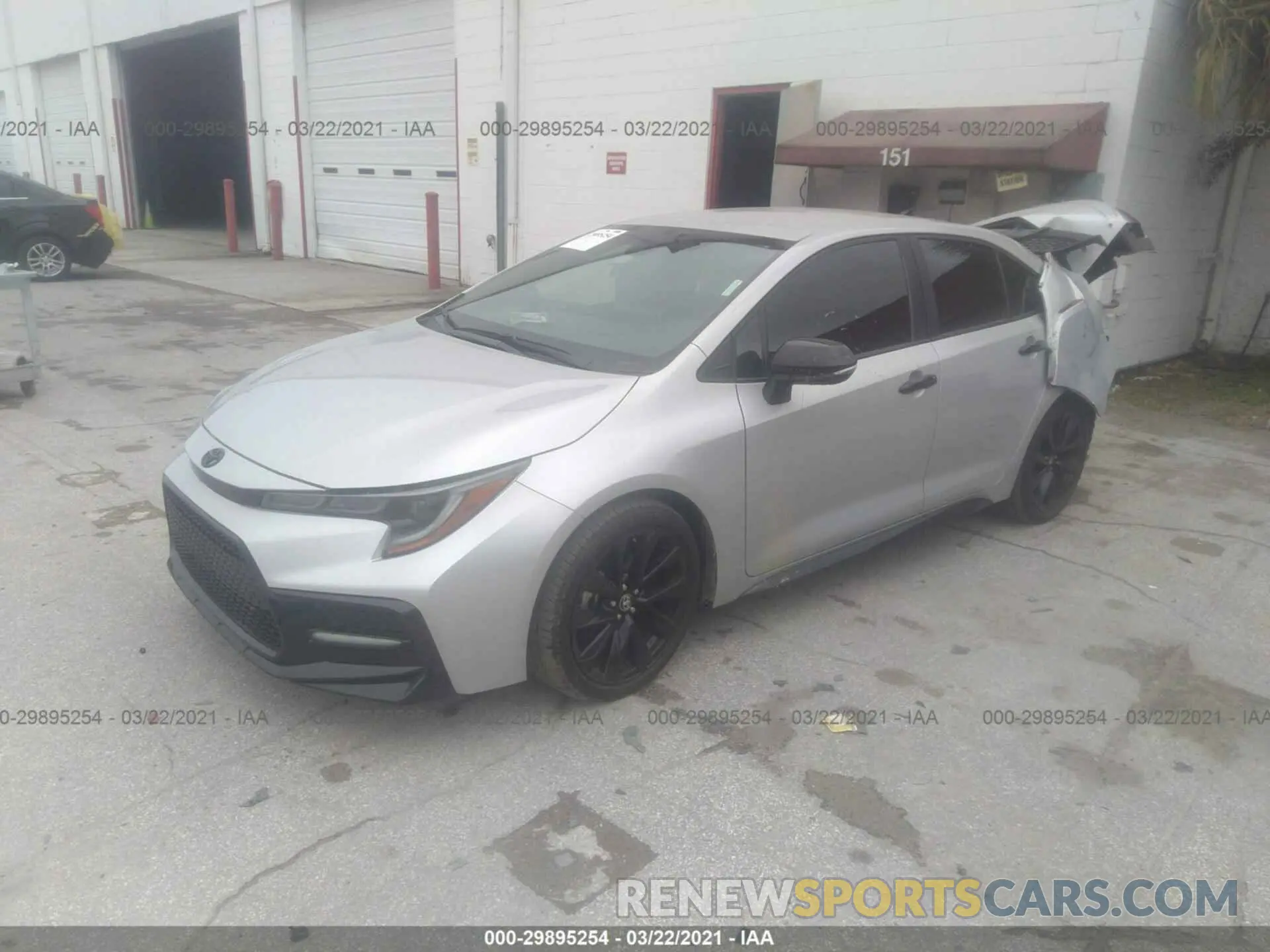 2 Photograph of a damaged car 5YFS4MCE4MP057776 TOYOTA COROLLA 2021