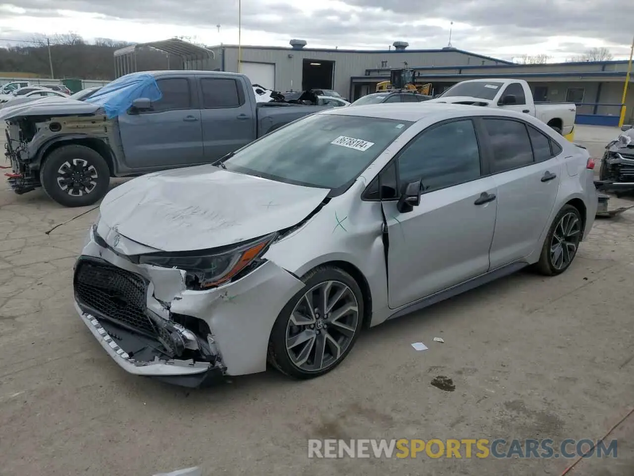 1 Фотография поврежденного автомобиля 5YFS4MCE4MP060001 TOYOTA COROLLA 2021