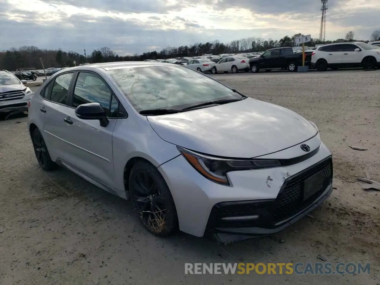 1 Photograph of a damaged car 5YFS4MCE6MP075258 TOYOTA COROLLA 2021