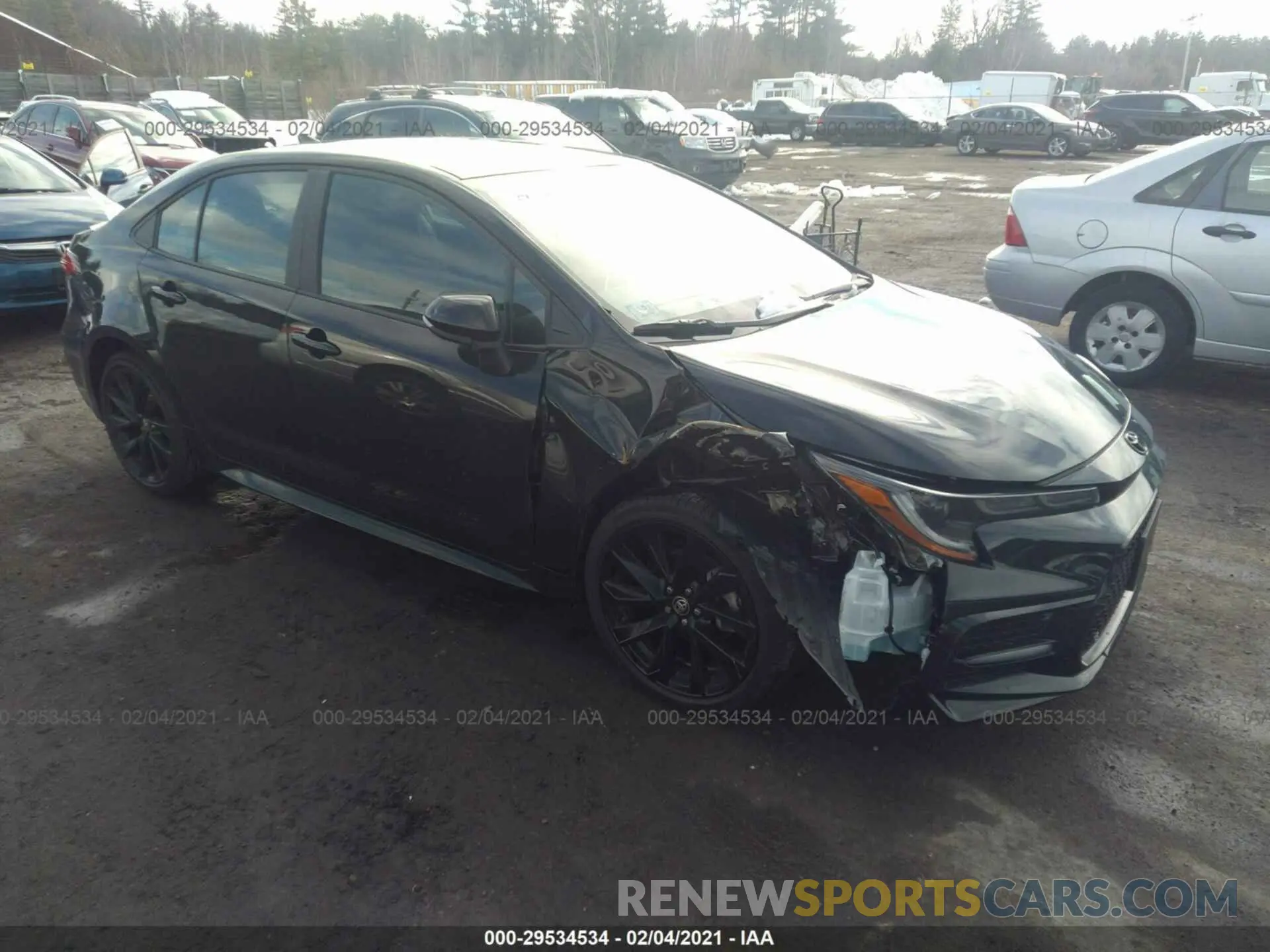 1 Photograph of a damaged car 5YFS4MCEXMP063971 TOYOTA COROLLA 2021