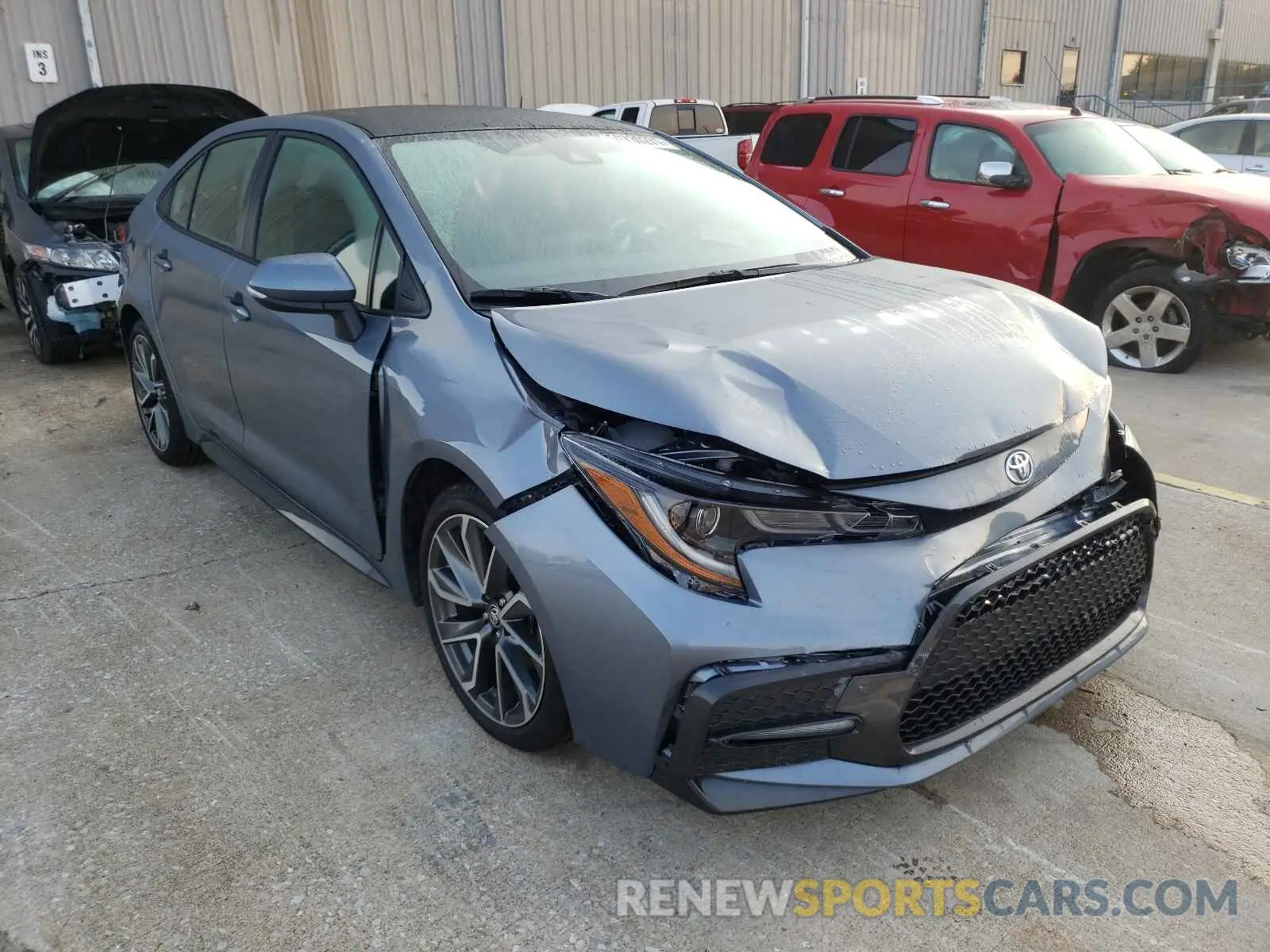 1 Photograph of a damaged car 5YFS4MCEXMP072346 TOYOTA COROLLA 2021