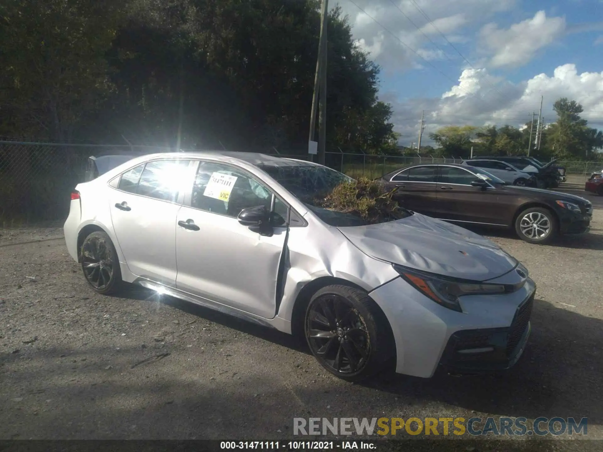 1 Photograph of a damaged car 5YFS4MCEXMP073979 TOYOTA COROLLA 2021