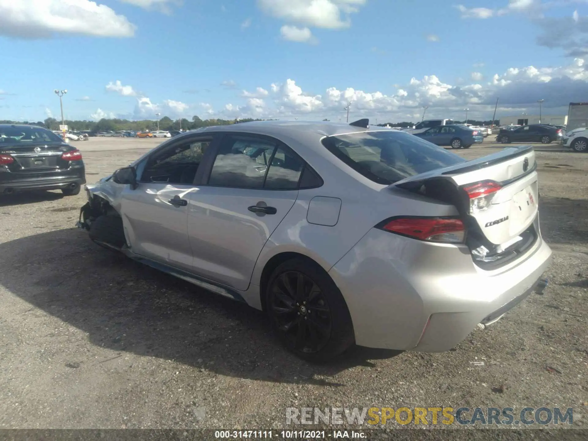 3 Photograph of a damaged car 5YFS4MCEXMP073979 TOYOTA COROLLA 2021