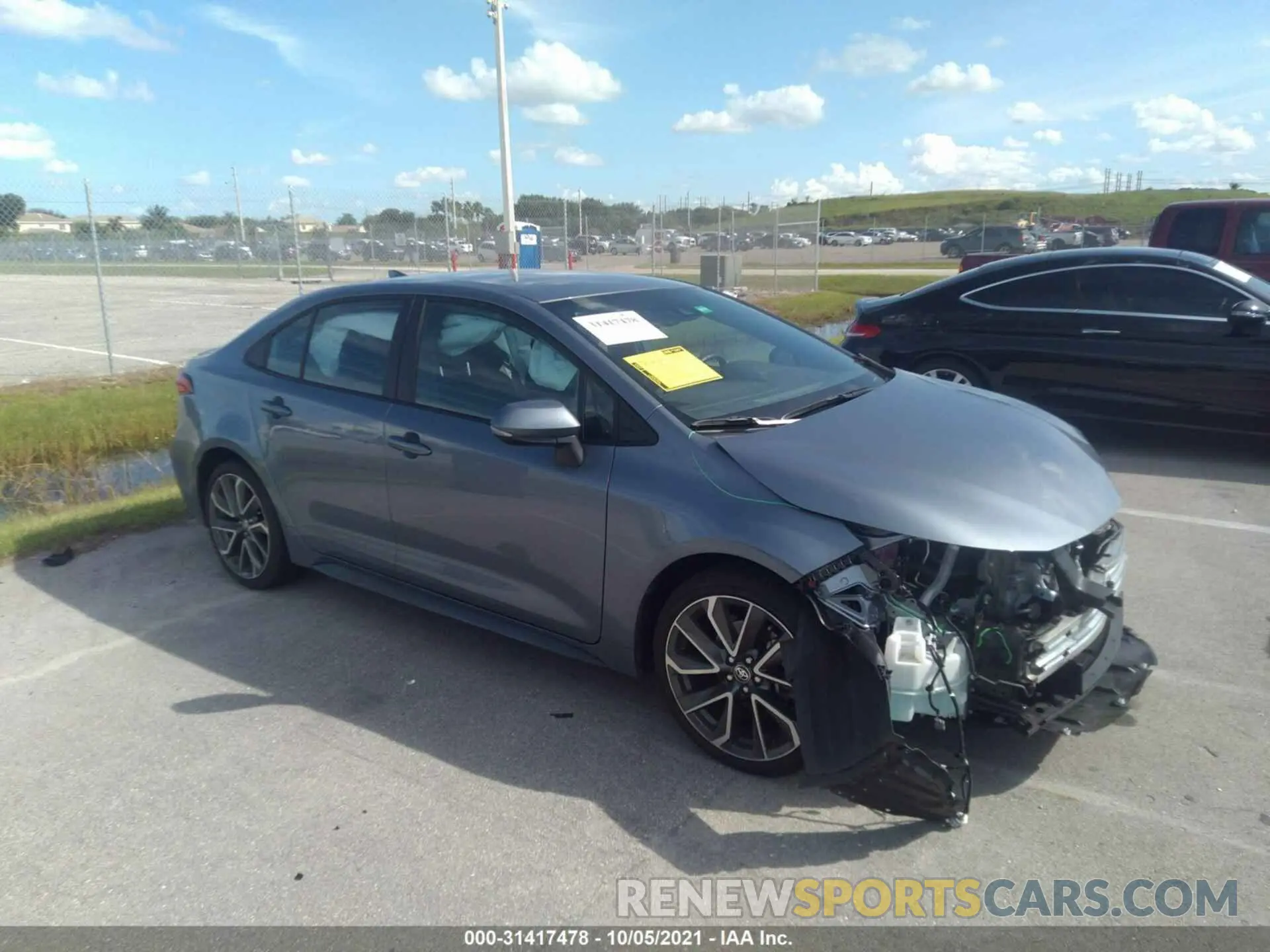 1 Photograph of a damaged car 5YFS4MCEXMP089325 TOYOTA COROLLA 2021
