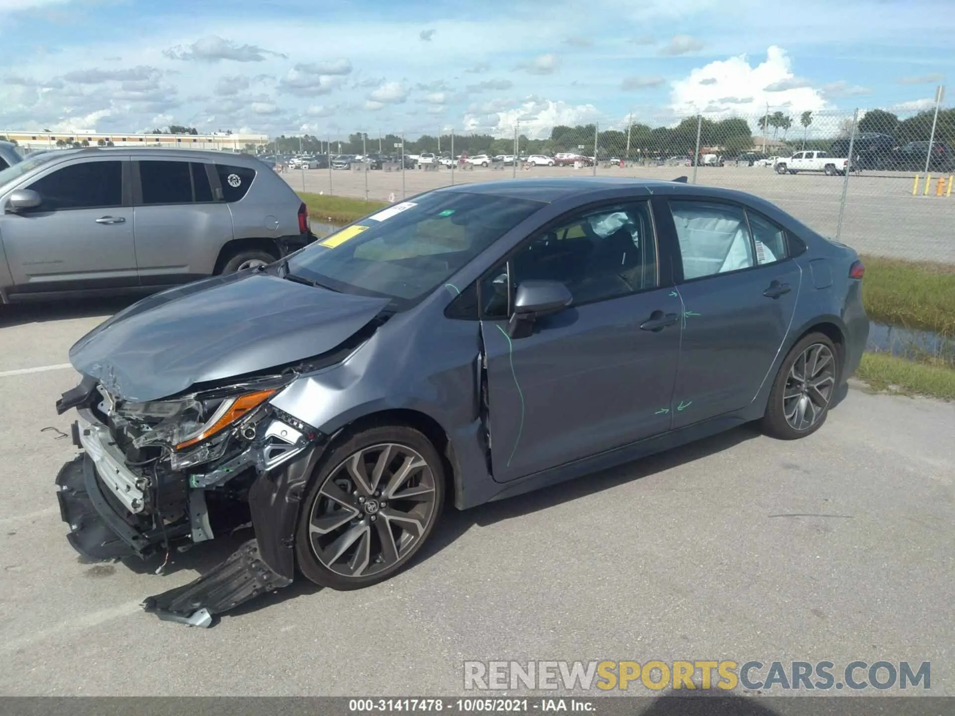 2 Photograph of a damaged car 5YFS4MCEXMP089325 TOYOTA COROLLA 2021