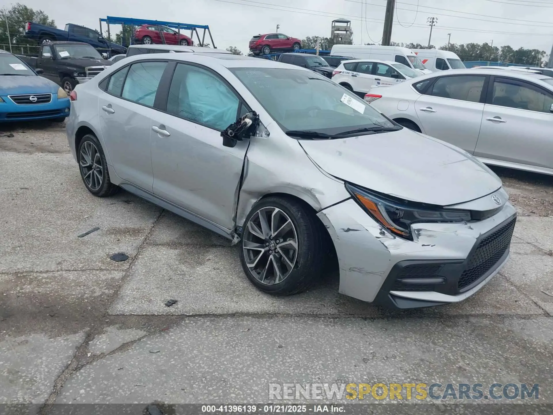 1 Photograph of a damaged car 5YFT4MCE4MP059192 TOYOTA COROLLA 2021