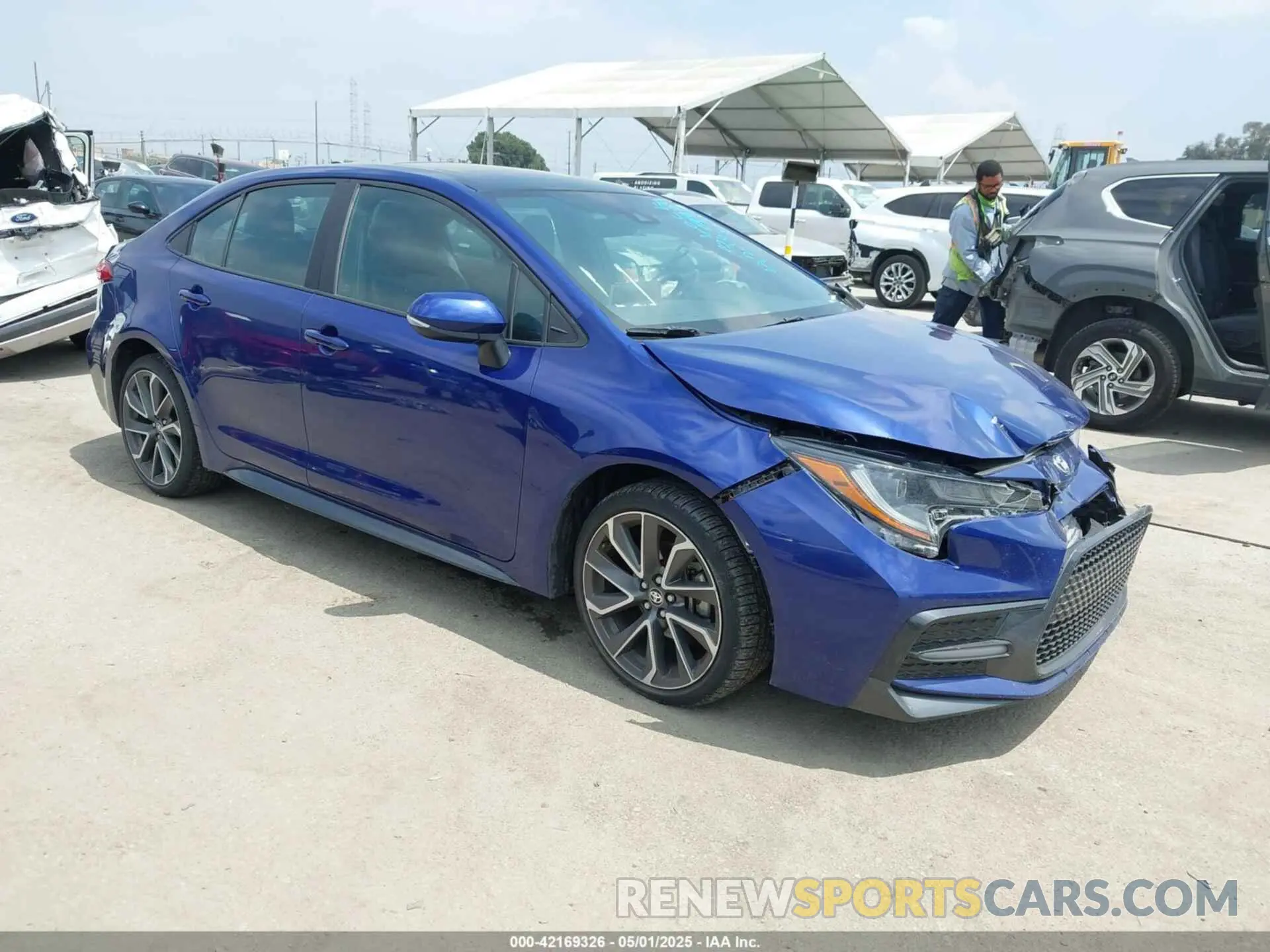 1 Photograph of a damaged car 5YFT4MCE5MP093867 TOYOTA COROLLA 2021