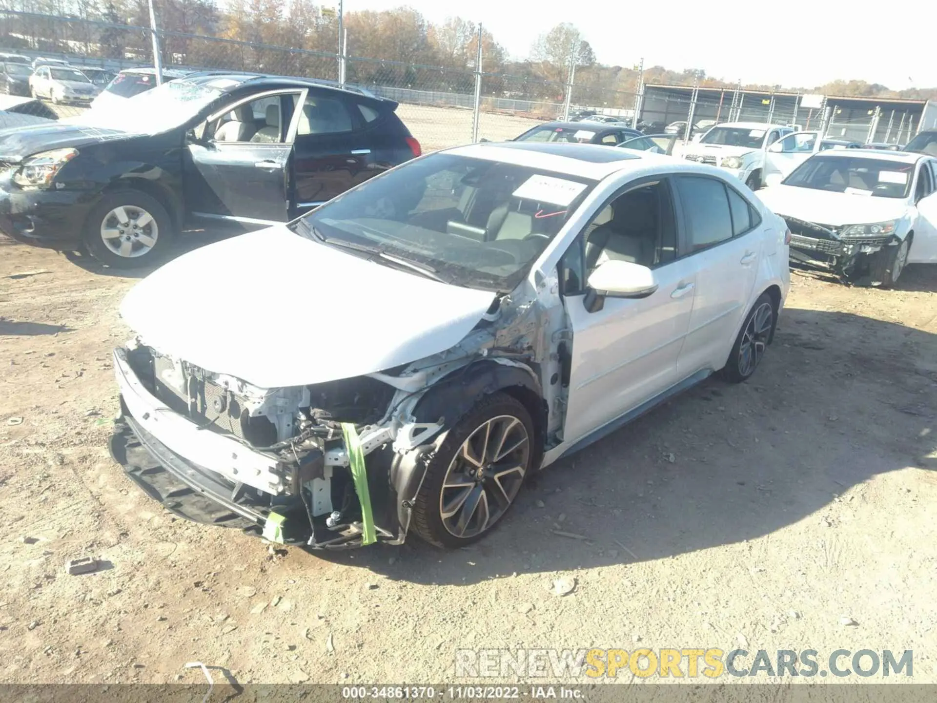 2 Photograph of a damaged car 5YFT4MCE6MP059775 TOYOTA COROLLA 2021