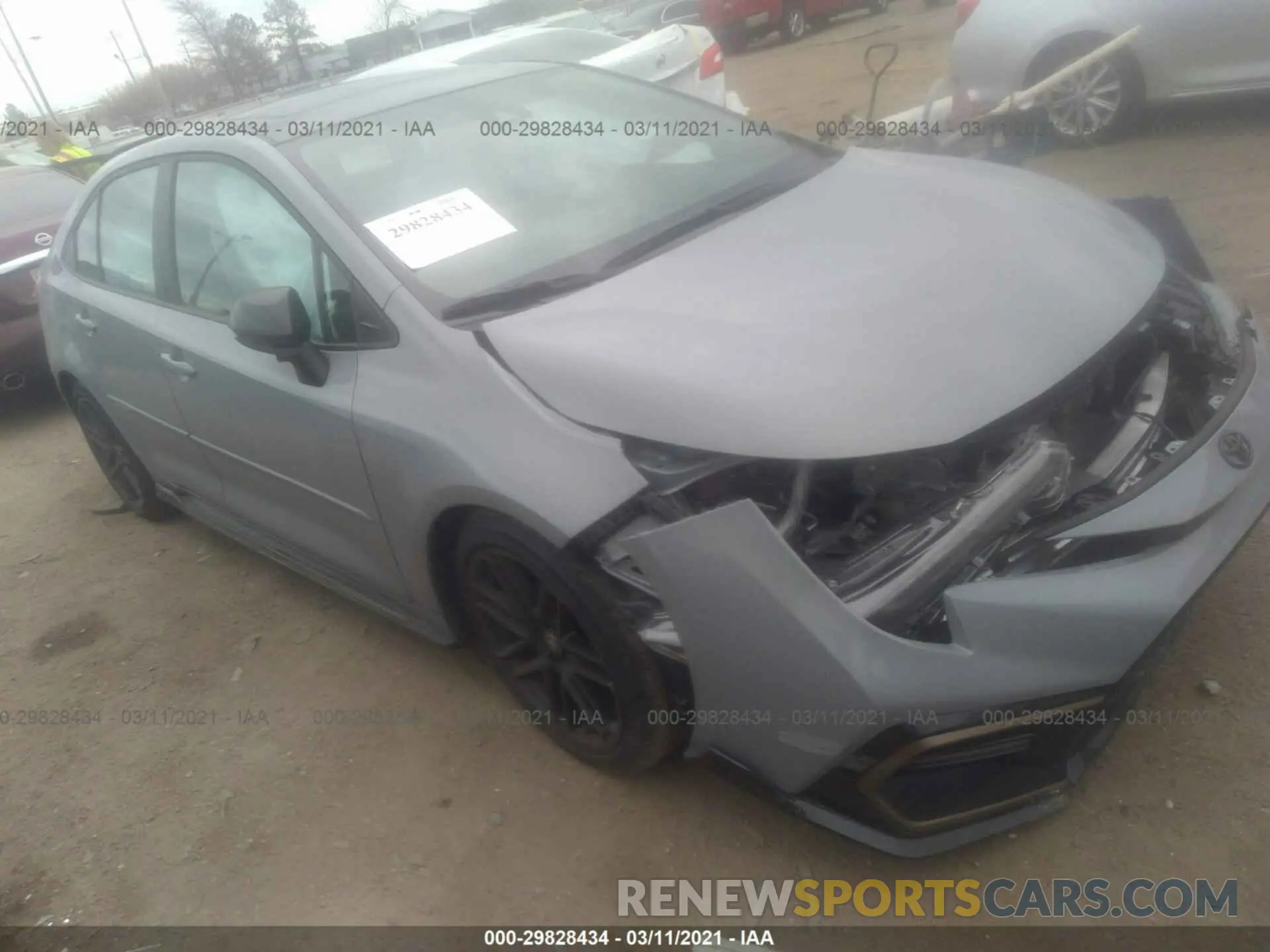 1 Photograph of a damaged car 5YFT4MCEXMP074800 TOYOTA COROLLA 2021