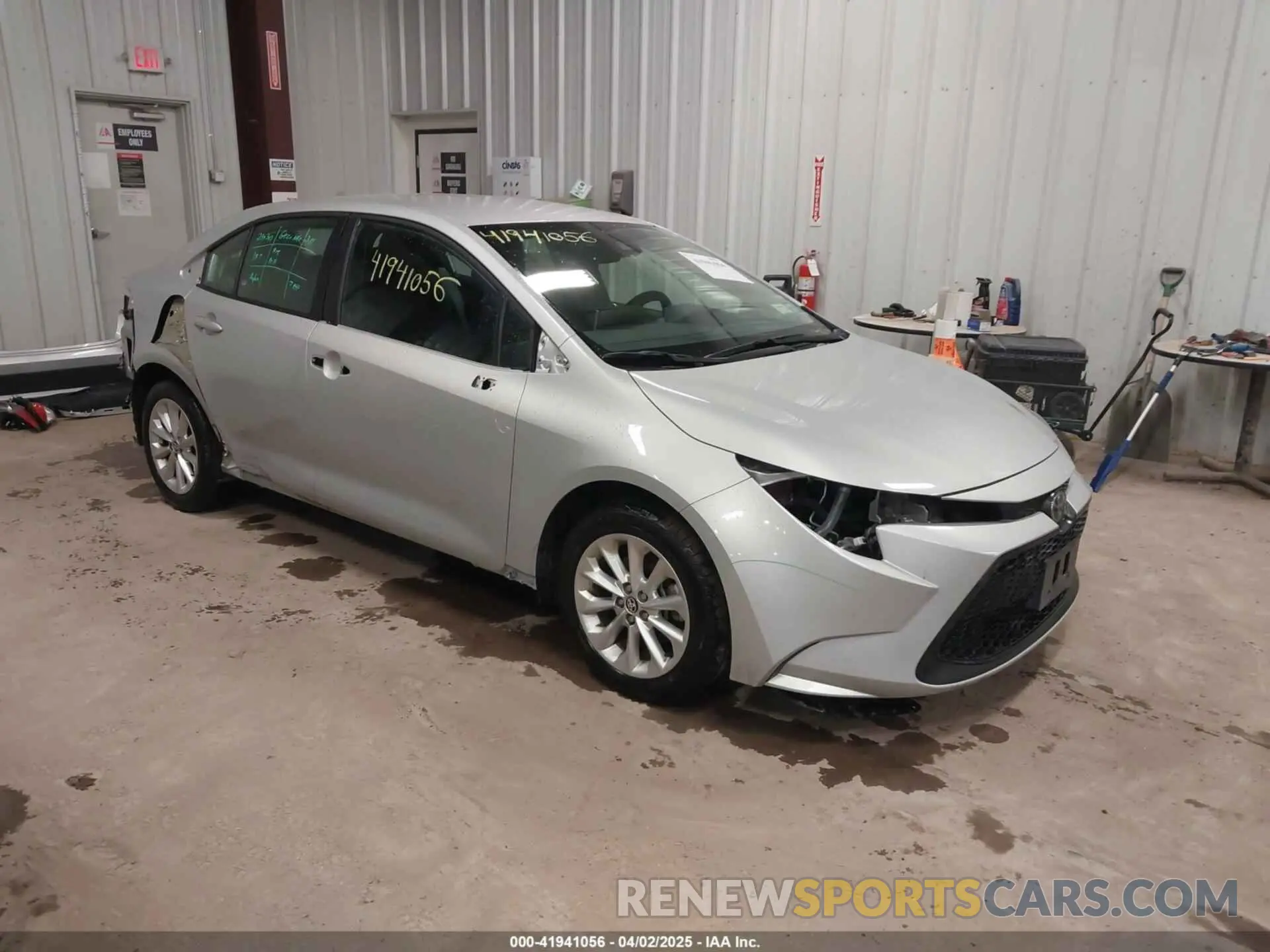 1 Photograph of a damaged car 5YFVPMAE2MP233957 TOYOTA COROLLA 2021