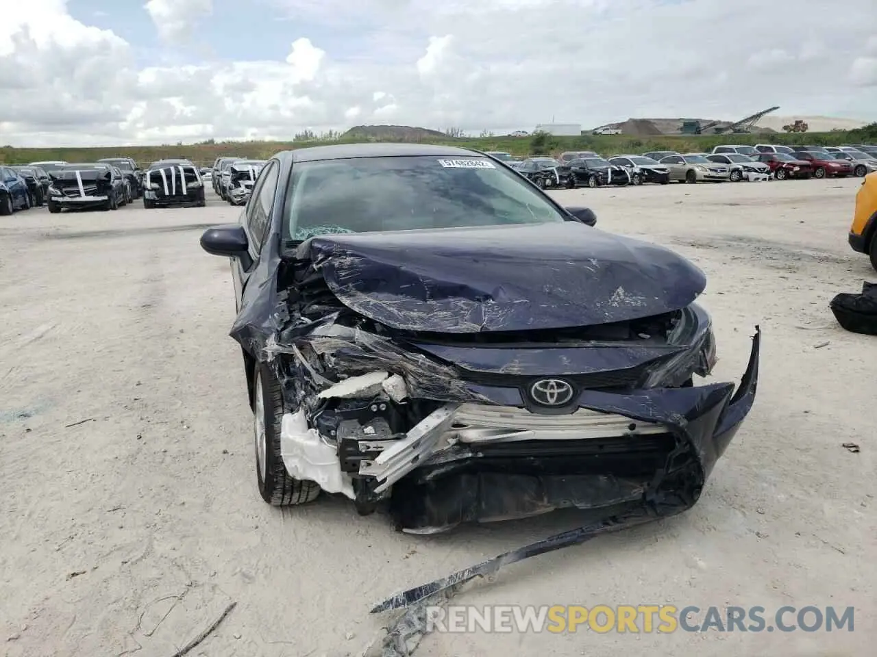 9 Photograph of a damaged car 5YFVPMAE3MP258608 TOYOTA COROLLA 2021
