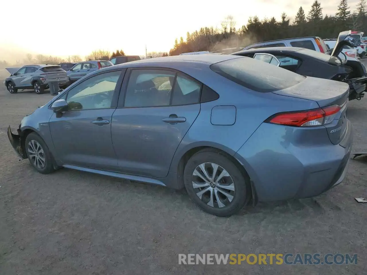 2 Photograph of a damaged car JTDBAMDE4MJ013319 TOYOTA COROLLA 2021