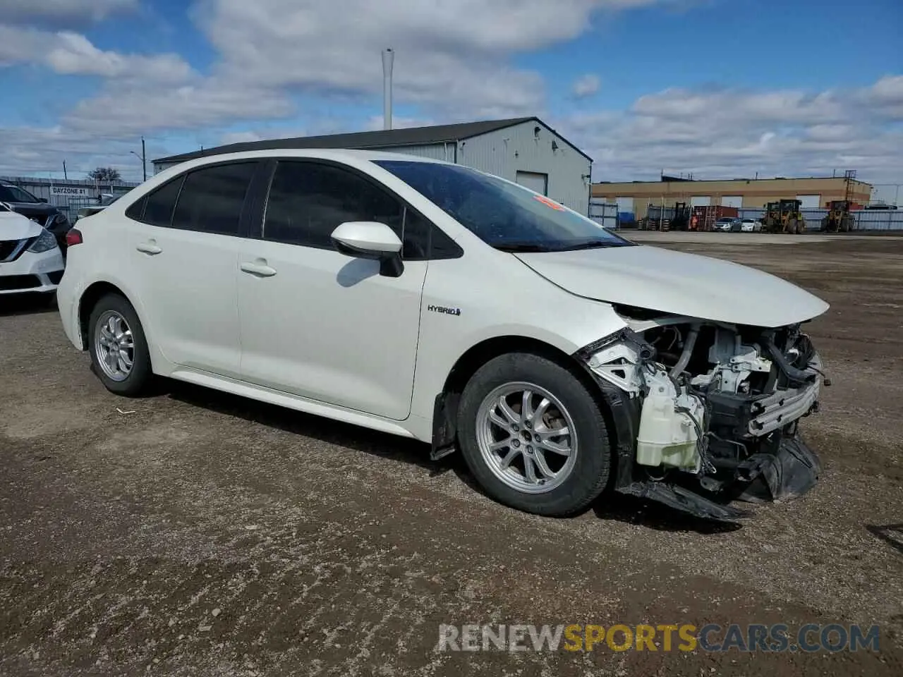 4 Photograph of a damaged car JTDBAMDE5MJ031571 TOYOTA COROLLA 2021