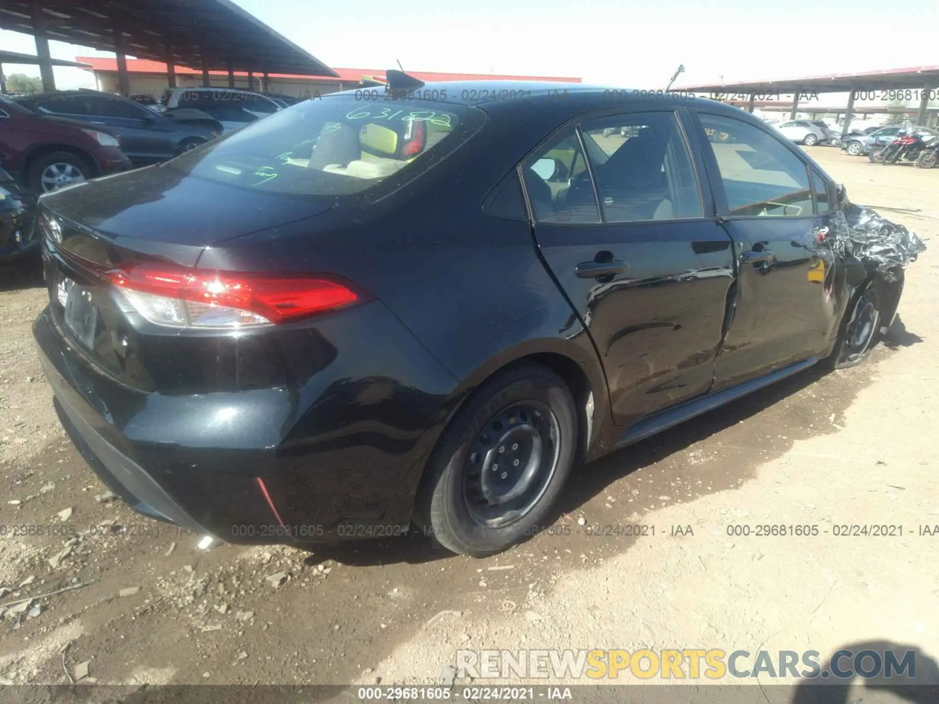 4 Photograph of a damaged car JTDDPMAE0MJ142542 TOYOTA COROLLA 2021