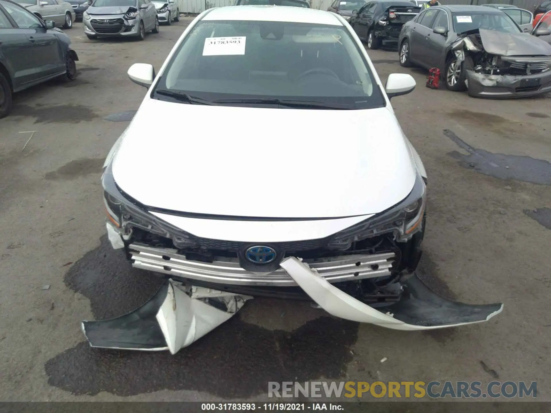 6 Photograph of a damaged car JTDEAMDE0MJ022967 TOYOTA COROLLA 2021