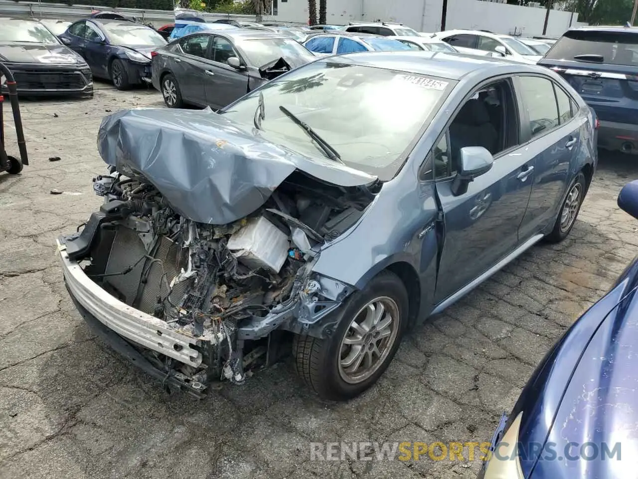 1 Фотография поврежденного автомобиля JTDEAMDE1MJ016644 TOYOTA COROLLA 2021