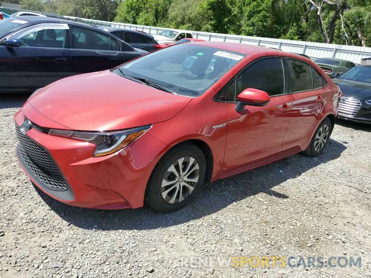 1 Photograph of a damaged car JTDEAMDE1MJ019110 TOYOTA COROLLA 2021