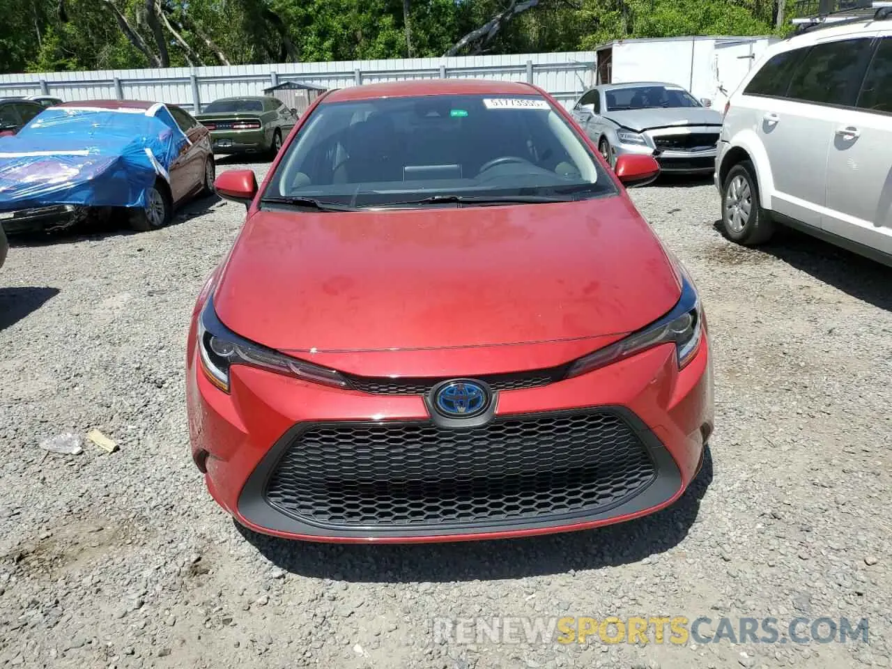 5 Photograph of a damaged car JTDEAMDE1MJ019110 TOYOTA COROLLA 2021
