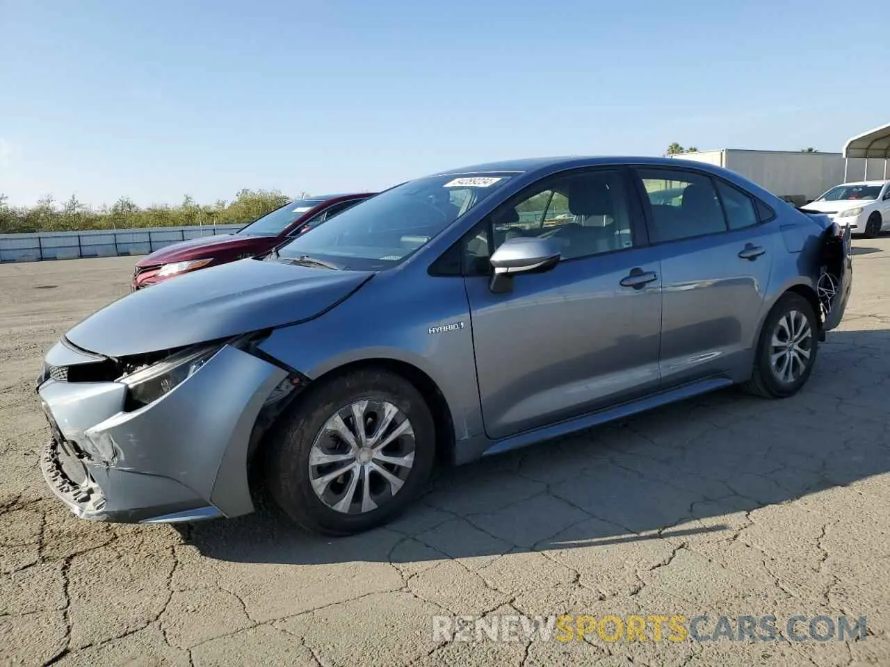 1 Photograph of a damaged car JTDEAMDE1MJ020175 TOYOTA COROLLA 2021