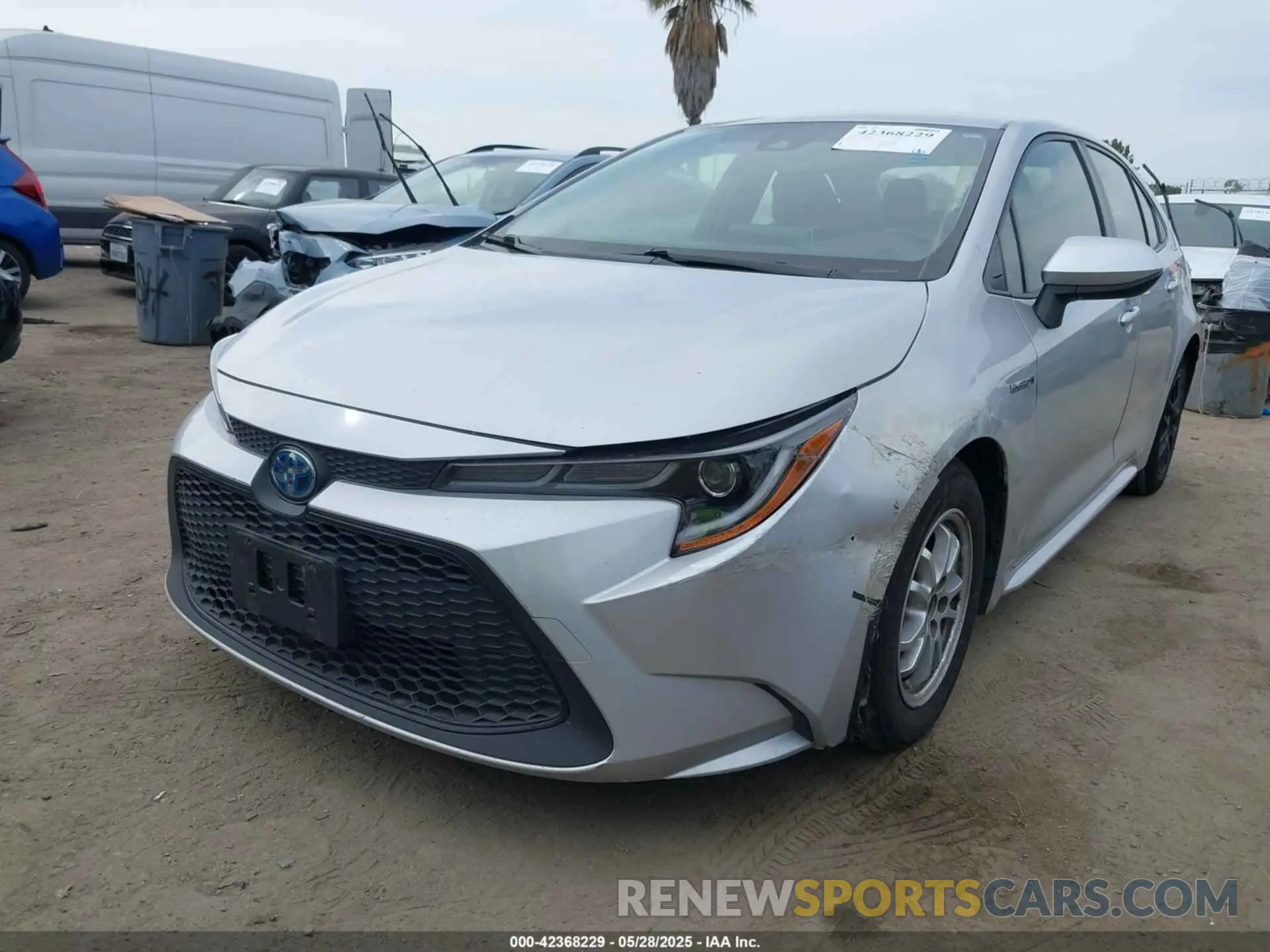 2 Фотография поврежденного автомобиля JTDEAMDE1MJ026932 TOYOTA COROLLA 2021