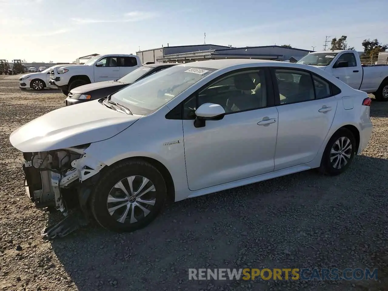 1 Photograph of a damaged car JTDEAMDE2MJ021576 TOYOTA COROLLA 2021