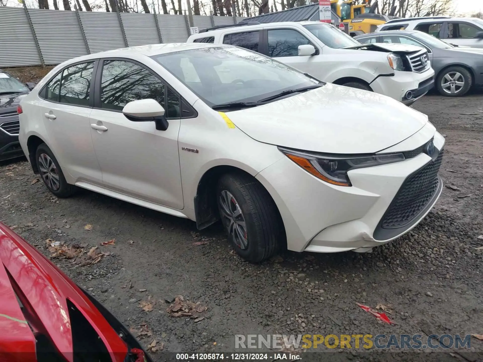 1 Photograph of a damaged car JTDEAMDE2MJ021593 TOYOTA COROLLA 2021