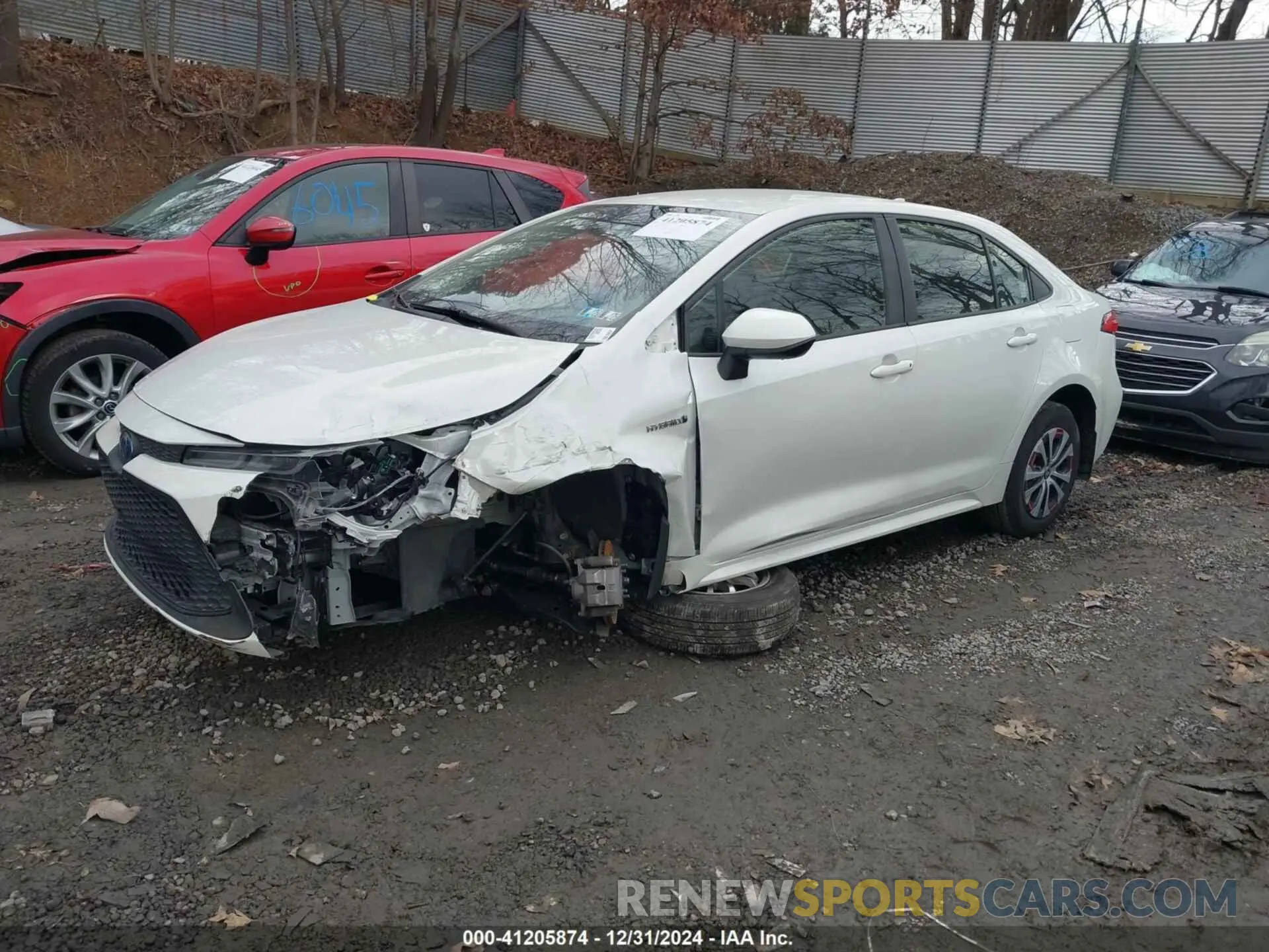 2 Photograph of a damaged car JTDEAMDE2MJ021593 TOYOTA COROLLA 2021
