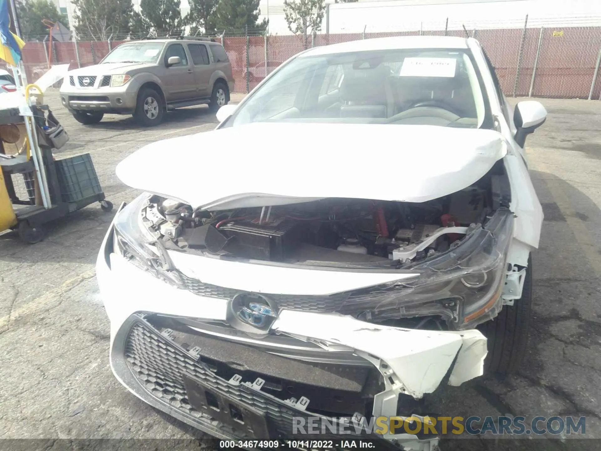 6 Photograph of a damaged car JTDEAMDE2MJ031069 TOYOTA COROLLA 2021