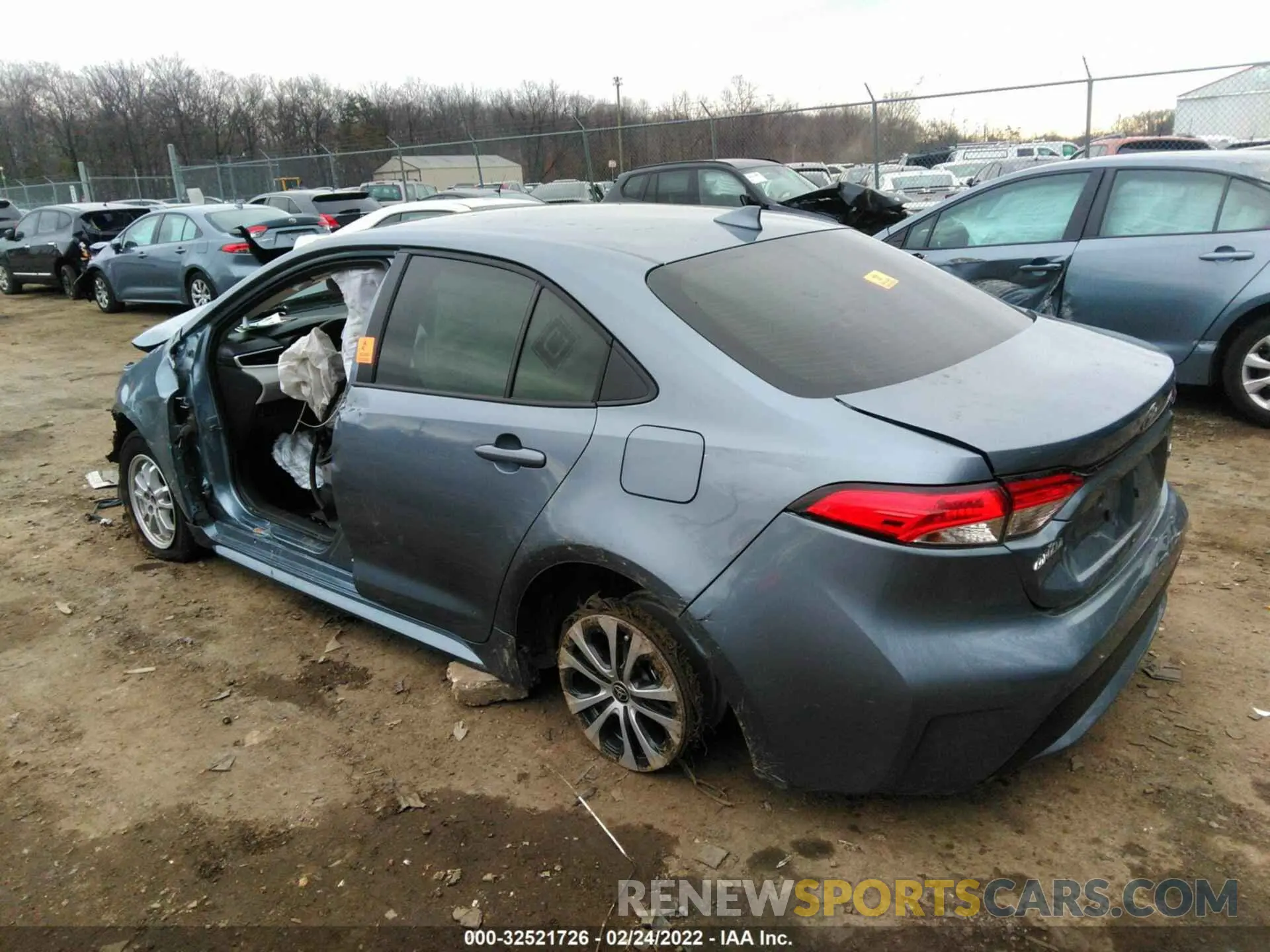 3 Photograph of a damaged car JTDEAMDE3MJ006567 TOYOTA COROLLA 2021